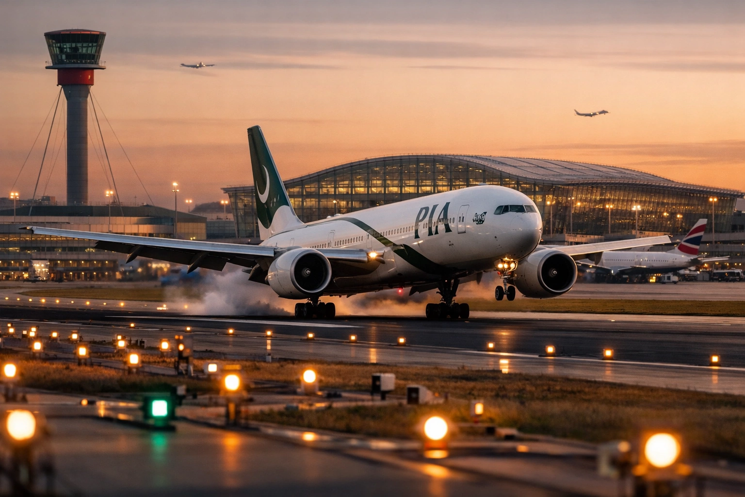 First PIA Direct Flight to London in Six Years Lands at Heathrow